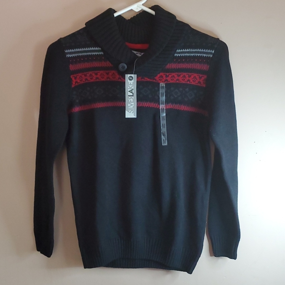 Silverlake black & red sweater size medium